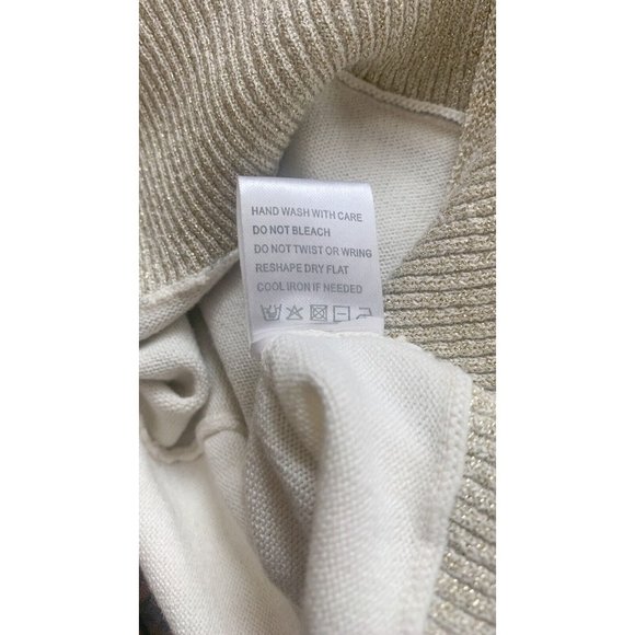 Tail Tech Beige Knit Zip Cardigan Sweater XS - Picture 9 of 9